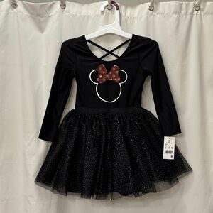 NWT - Disney Minnie Mouse Girls Dance Leotard w/ Attached Tutu - Size 3T